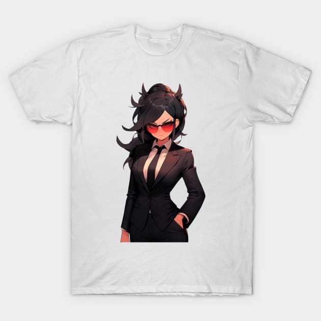 Anime Girl Boss T-Shirt by Chromatic Currents